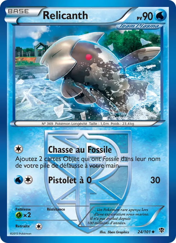 Carte Relicanth 24/101 – Explosion Plasma