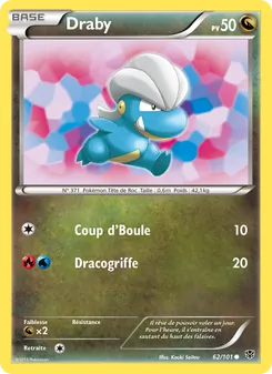 Carte Draby 62/101 – Explosion Plasma