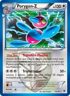 Carte Porygon-Z 74/101 – Explosion Plasma