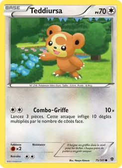 Carte Teddiursa 75/101 – Explosion Plasma