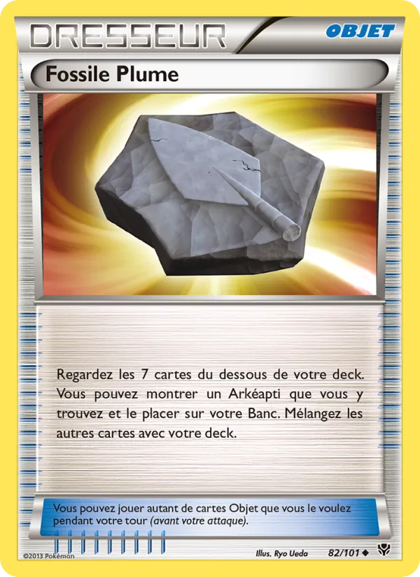 Carte Fossile Plume 82/101 – Explosion Plasma