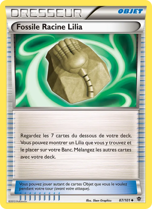 Carte Fossile Racine Lilia 87/101 – Explosion Plasma