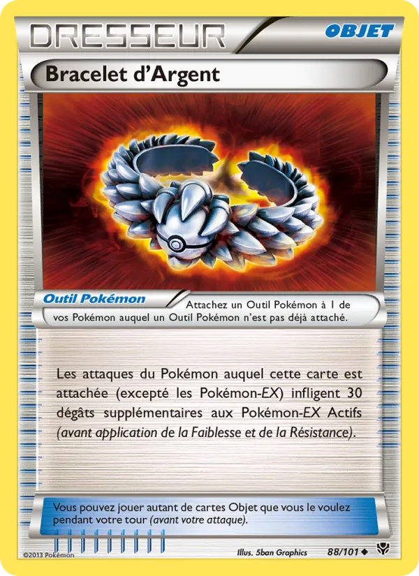 Carte Bracelet d’Argent 88/101 – Explosion Plasma