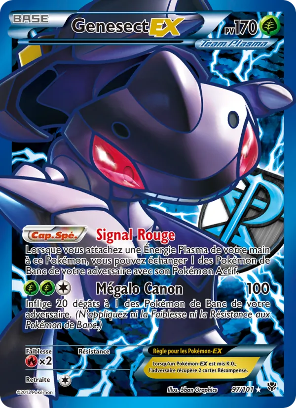 Carte Genesect EX 97/101 – Explosion Plasma