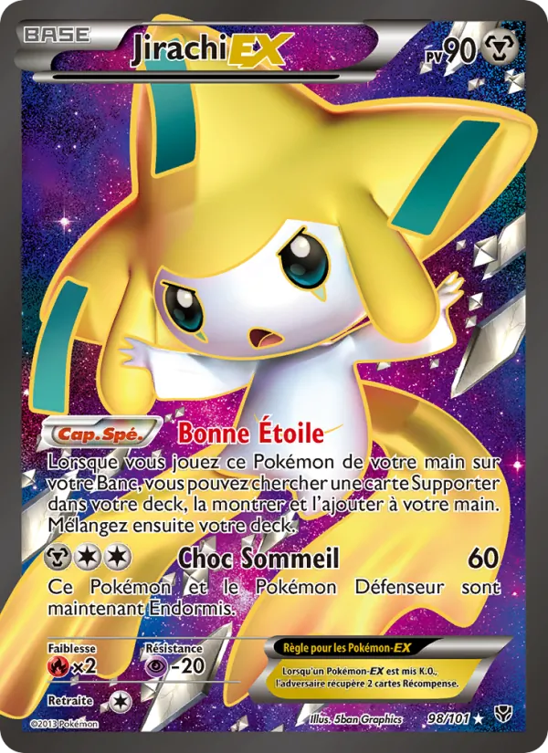Carte Jirachi EX 98/101 – Explosion Plasma