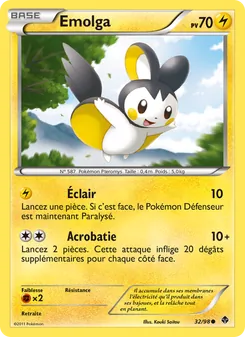Carte Emolga 32/98 – Pouvoirs Émergents