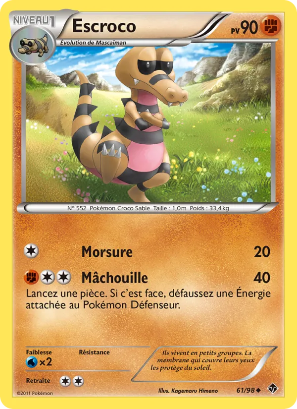 Carte Escroco 61/98 – Pouvoirs Émergents