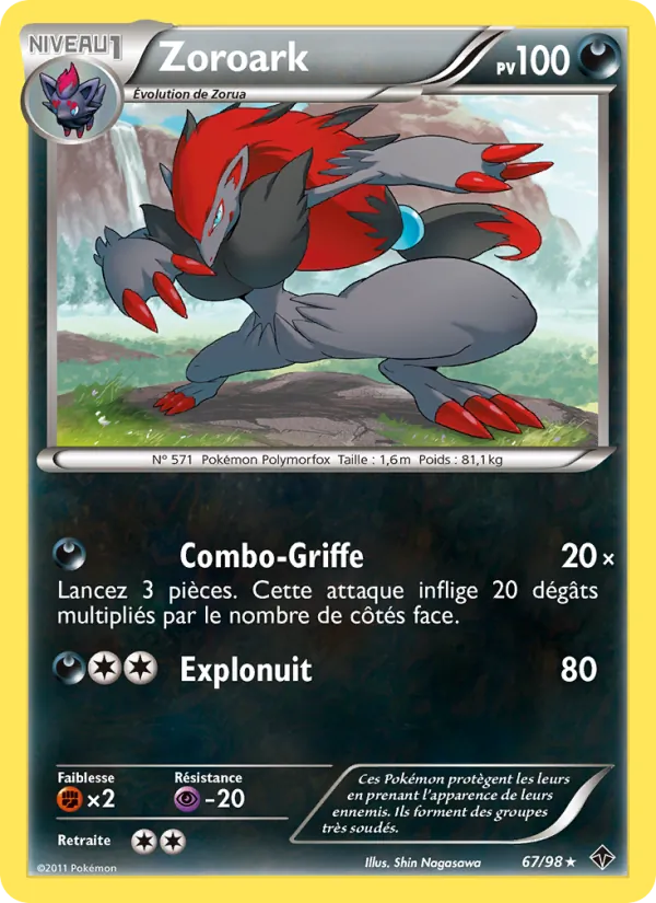 Carte Zoroark 67/98 – Pouvoirs Émergents