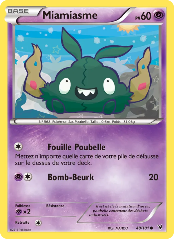 Carte Miamiasme 48/101 – Nobles Victoires