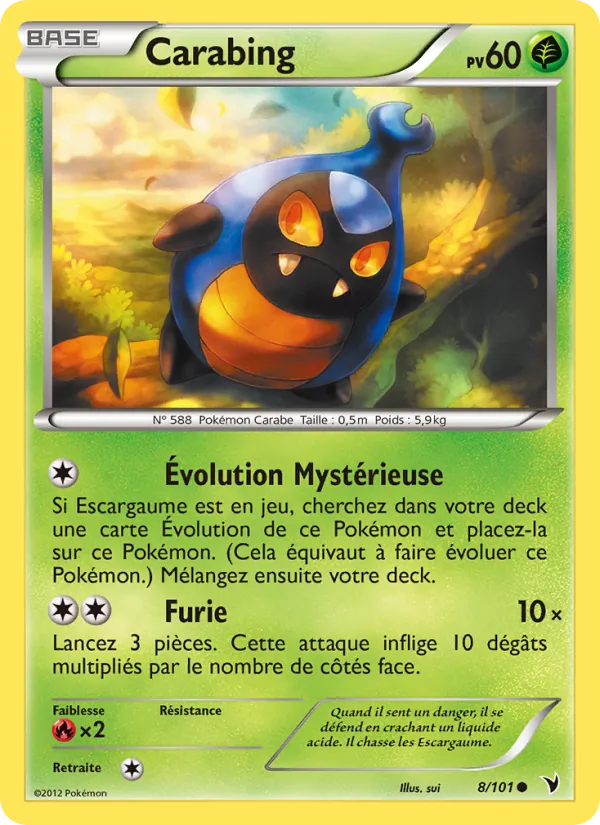 Carte Carabing 8/101 – Nobles Victoires