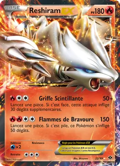 Carte Reshiram-EX 22/99 – Destinées Futures