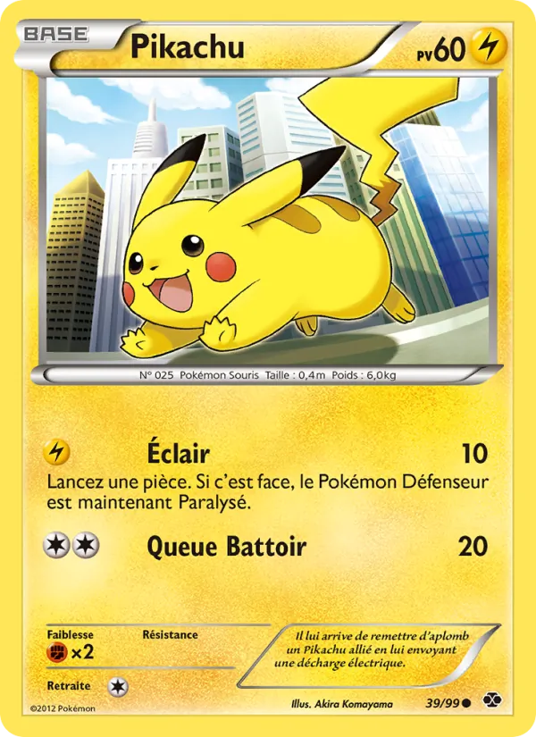 Carte Pikachu 39/99 – Destinées Futures