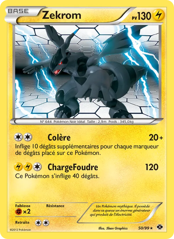 Carte Zekrom 50/99 – Destinées Futures