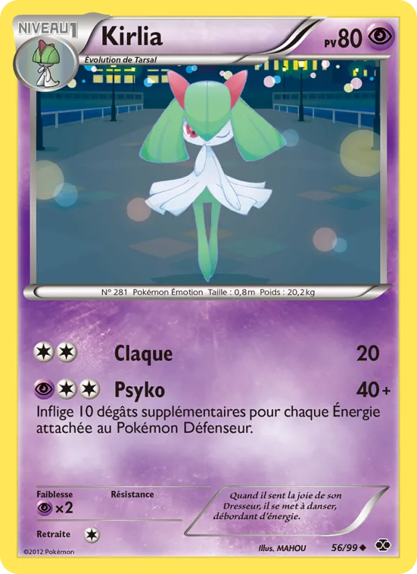 Carte Kirlia 56/99 – Destinées Futures