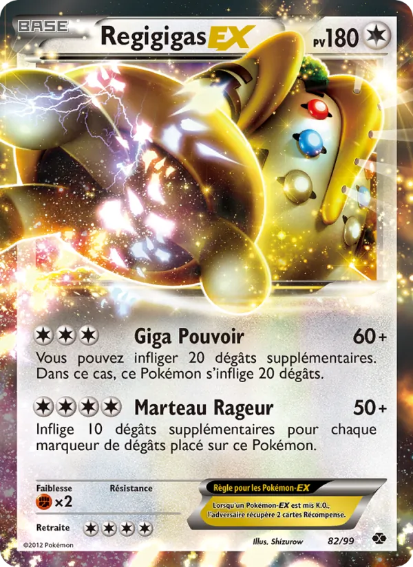 Carte Regigigas-EX 82/99 – Destinées Futures
