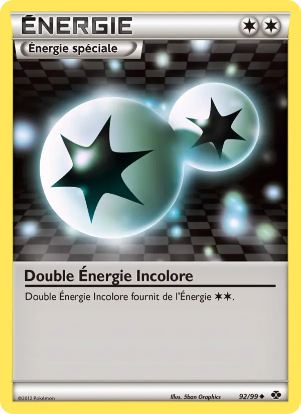 Carte Double Énergie Incolore 92/99 – Destinées Futures