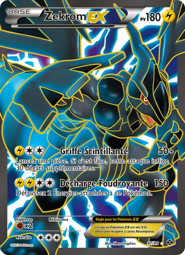 Carte Zekrom-EX 97/99 – Destinées Futures