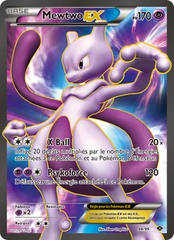 Carte Mewtwo-EX 98/99 – Destinées Futures