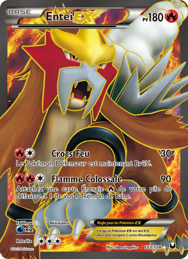 Carte Entei-EX 103/108 – Explorateurs Obscurs