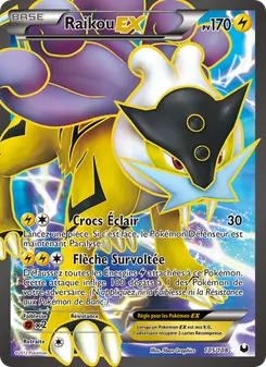 Carte Raikou-EX 105/108 – Explorateurs Obscurs