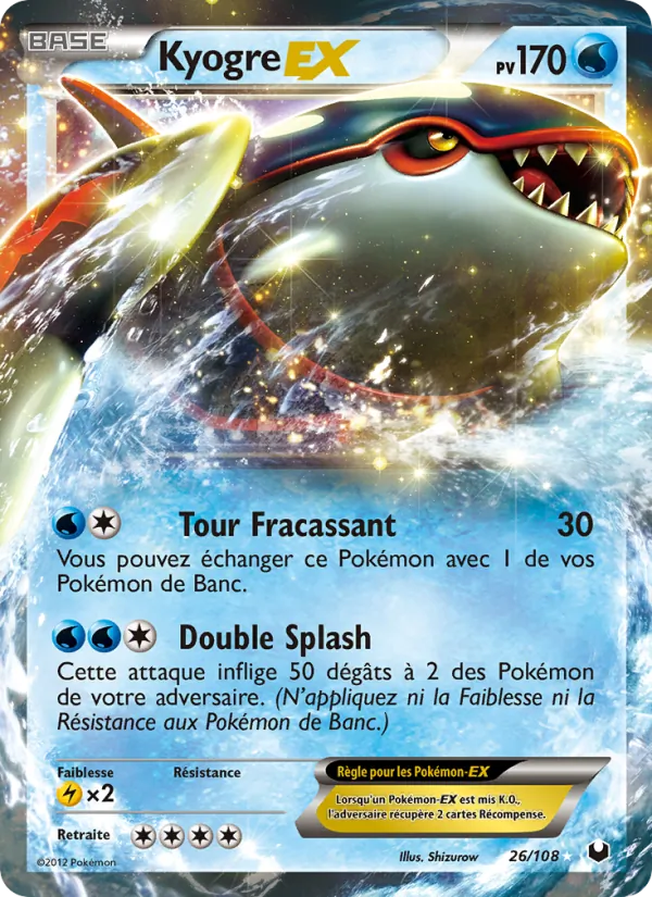Carte Kyogre-EX 26/108 – Explorateurs Obscurs