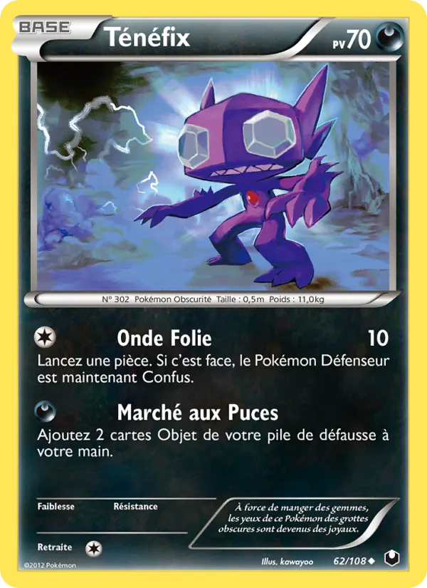 Carte Ténéfix 62/108 – Explorateurs Obscurs