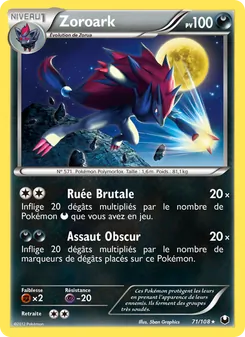 Carte Zoroark 71/108 – Explorateurs Obscurs