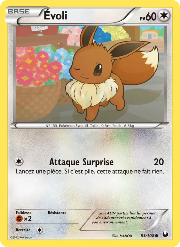 Carte Évoli 83/108 – Explorateurs Obscurs