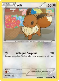 Carte Évoli 83/108 – Explorateurs Obscurs
