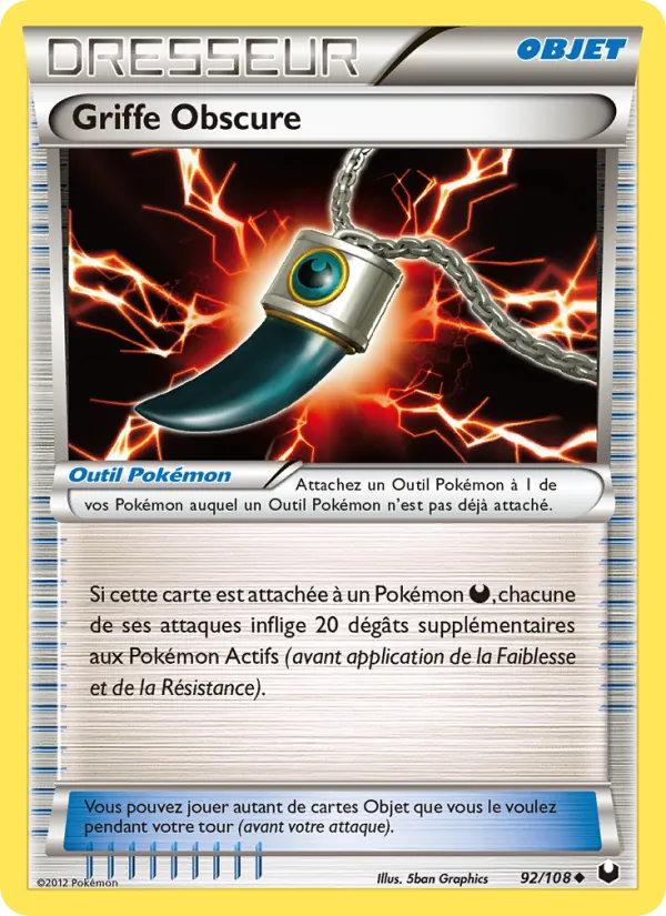 Carte Griffe Obscure 92/108 – Explorateurs Obscurs