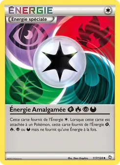 Carte Énergie Amalgamée Plante Feu Psy Obscurité 117/124 – Dragons Exaltés