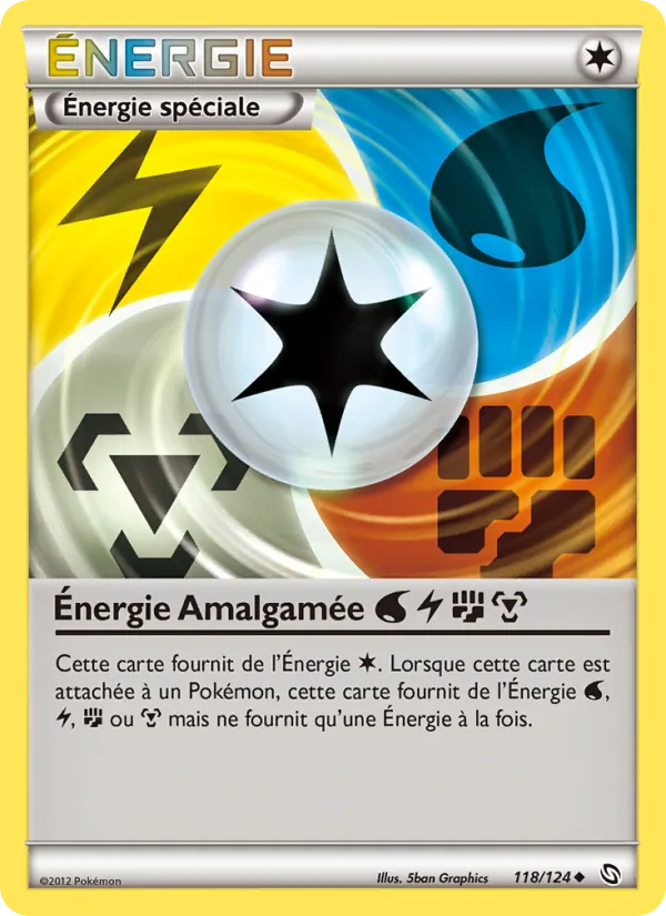 Carte Énergie Amalgamée Eau Électrique Combat Métal 118/124 – Dragons Exaltés