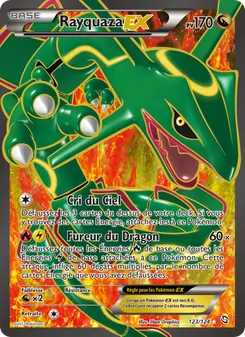 Carte Rayquaza-EX 123/124 – Dragons Éxaltés