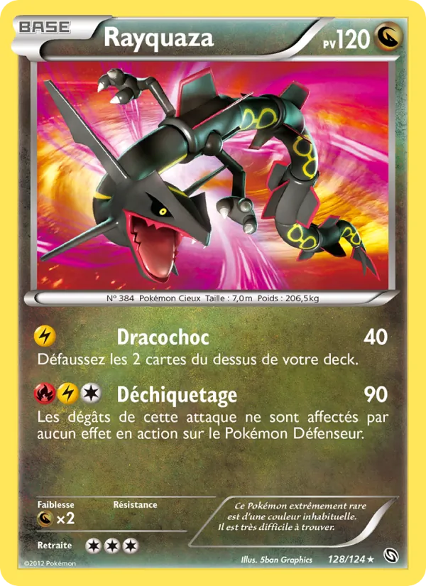 Carte Rayquaza 128/124 – Dragons Exaltés