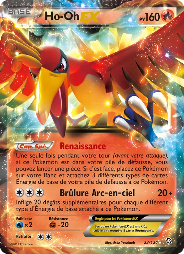Carte Ho-Oh-EX 22/124 – Dragons Exaltés