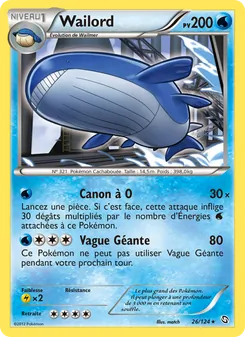 Carte Wailord 26/124 – Dragons Exaltés