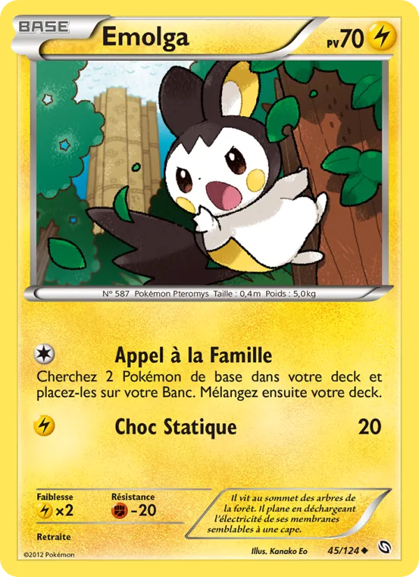 Carte Emolga 45/124 – Dragons Exaltés