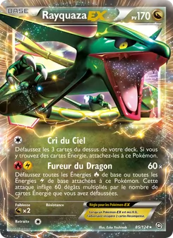 Carte Rayquaza-EX 85/124 – Dragons Éxaltés