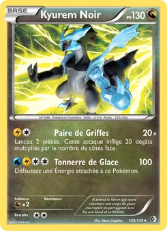 Carte Kyurem Noir 100/149 – Frontières Franchies
