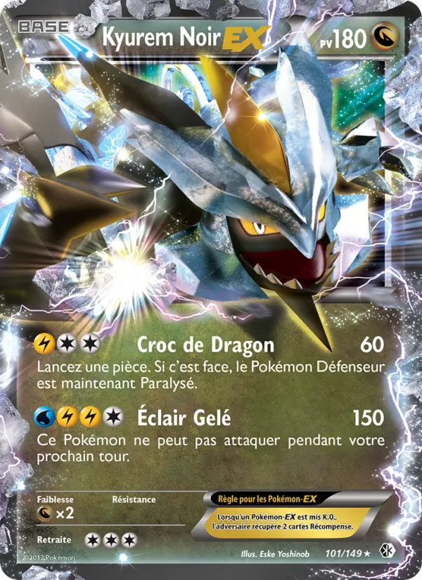 Carte Kyurem Noir-EX 101/149 – Frontières Franchies