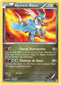 Carte Kyurem Blanc 102/149 – Frontières Franchies