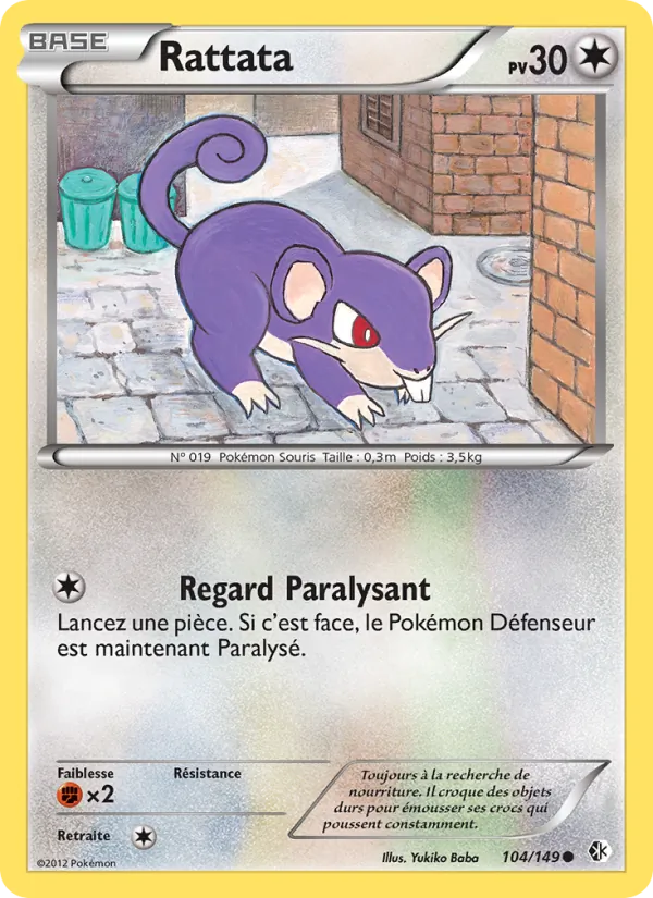 Carte Rattata 104/149 – Frontières Franchies
