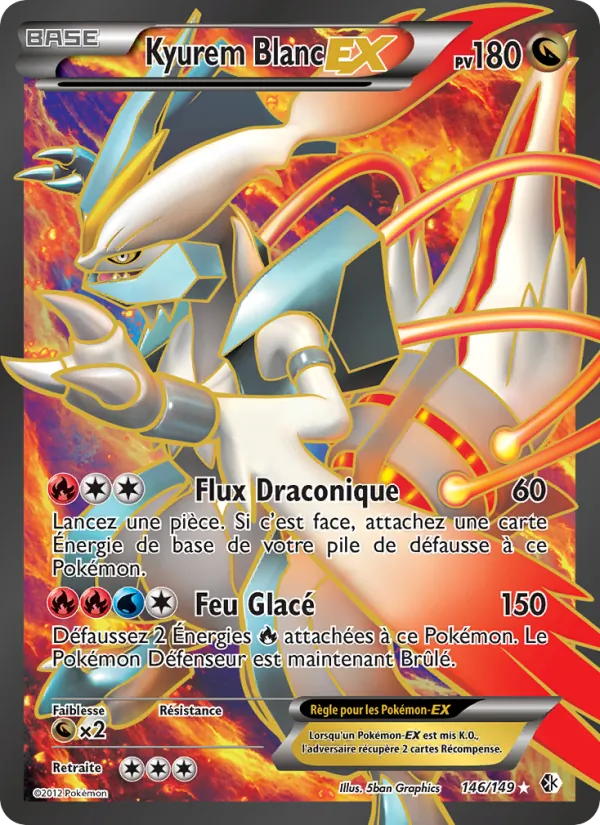 Carte Kyurem Blanc EX 146/149 – Frontières Franchies