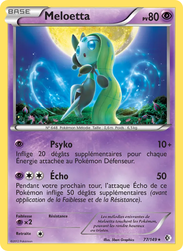 Carte Meloetta 77/149 – Frontières Franchies