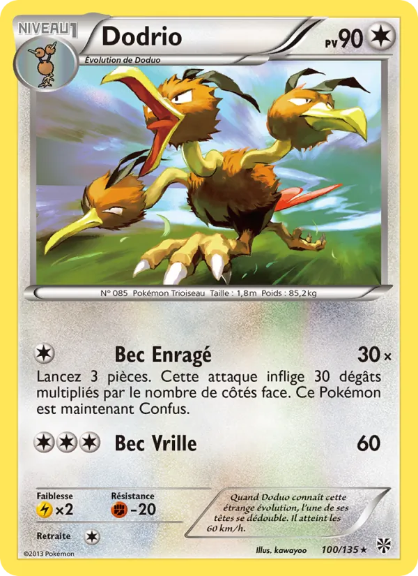 Carte Dodrio 100/135 – Tempête Plasma
