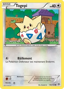 Carte Togepi 102/135 – Tempète Plasma