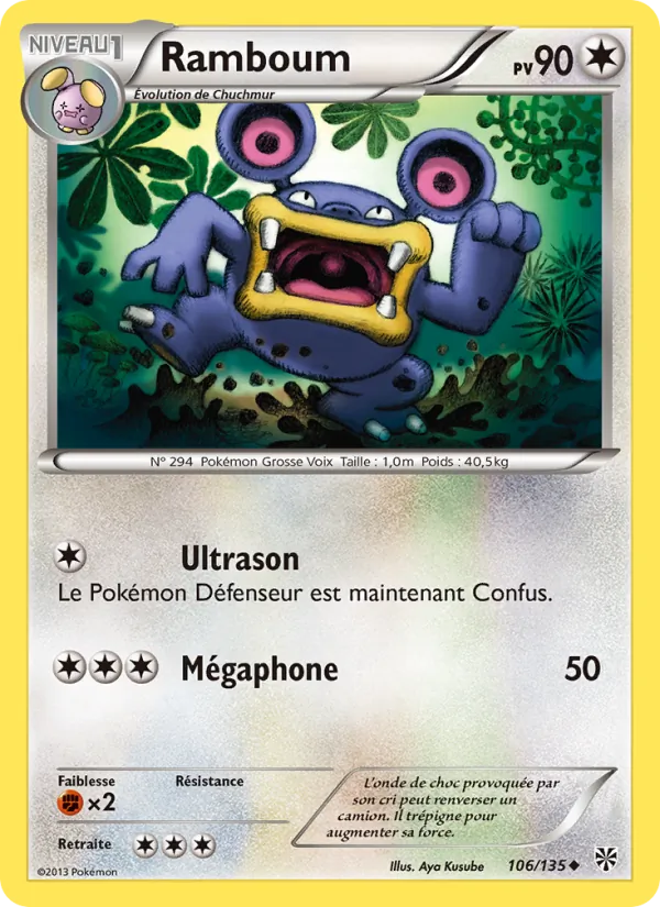 Carte Ramboum 106/135 – Tempète Plasma