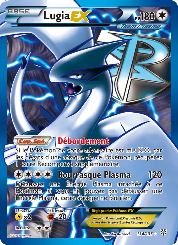 Carte Lugia-EX 134/135 – Tempête Plasma