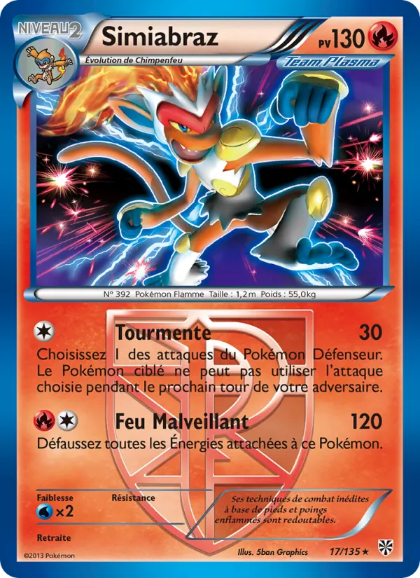 Carte Simiabraz 17/135 – Tempète Plasma