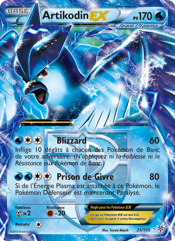 Carte Artikodin-EX 25/135 – Tempête Plasma